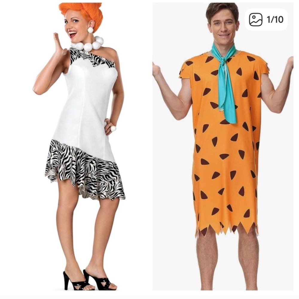 Couples costumes- The Flintstones Fred and Velma XL
